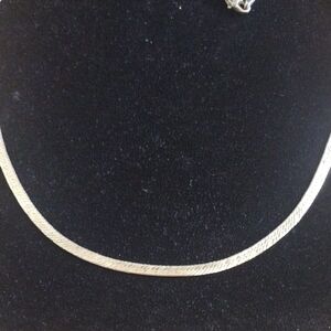 Sterling Silver Herringbone Necklace